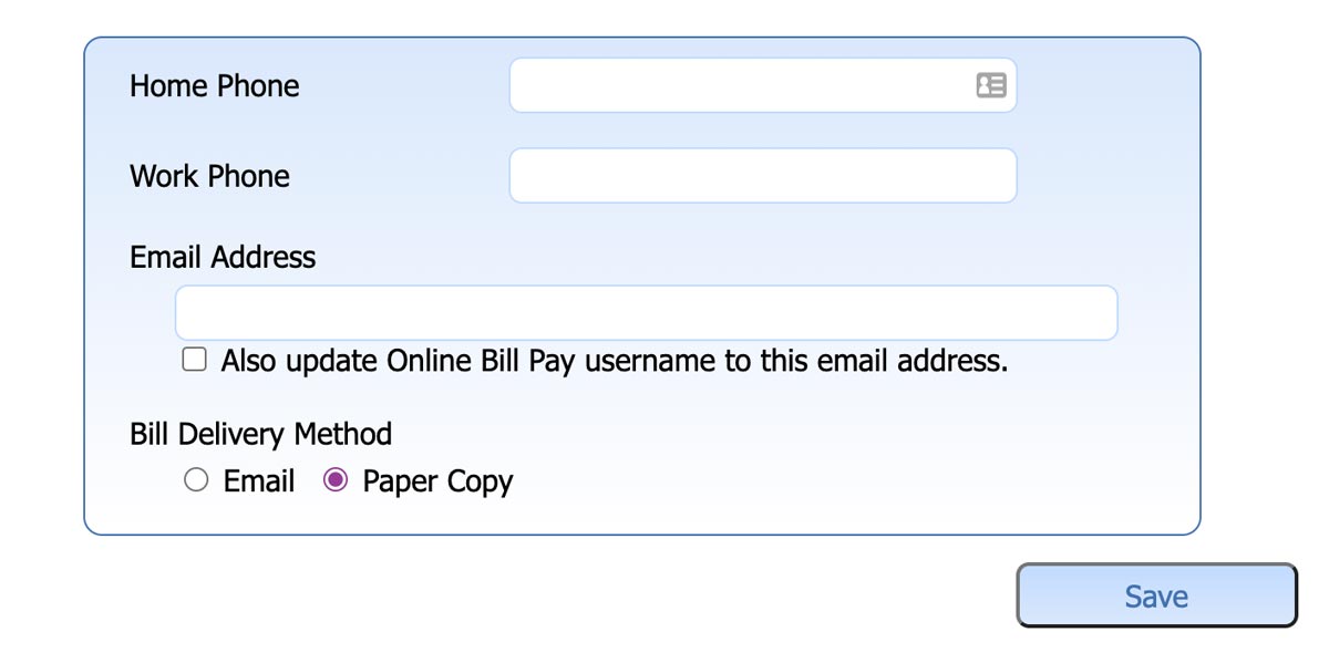 How to sign up for paperless billing